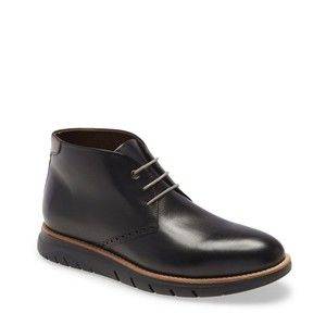 Johnston & Murphy Vaughn Plain Toe Black Chukka Boot Brazil 24-2375 Men's 13M